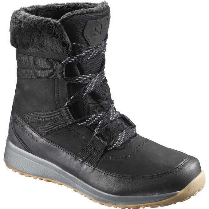 SALOMON HEIKA LTR CS WP Philippines - Men's Winter Boots - Black | 640278-GDU